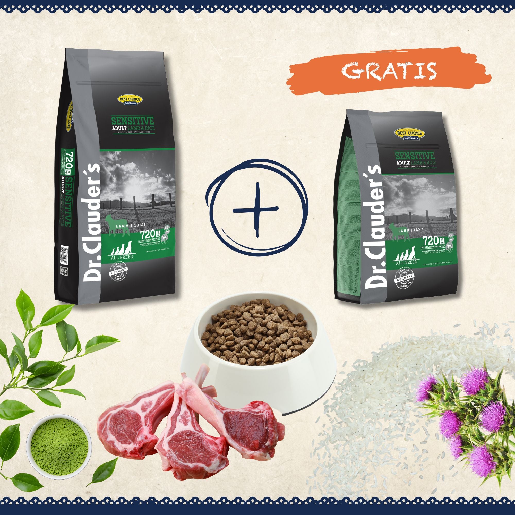 Vorteilspaket Best Choice Adult Lamm & Reis