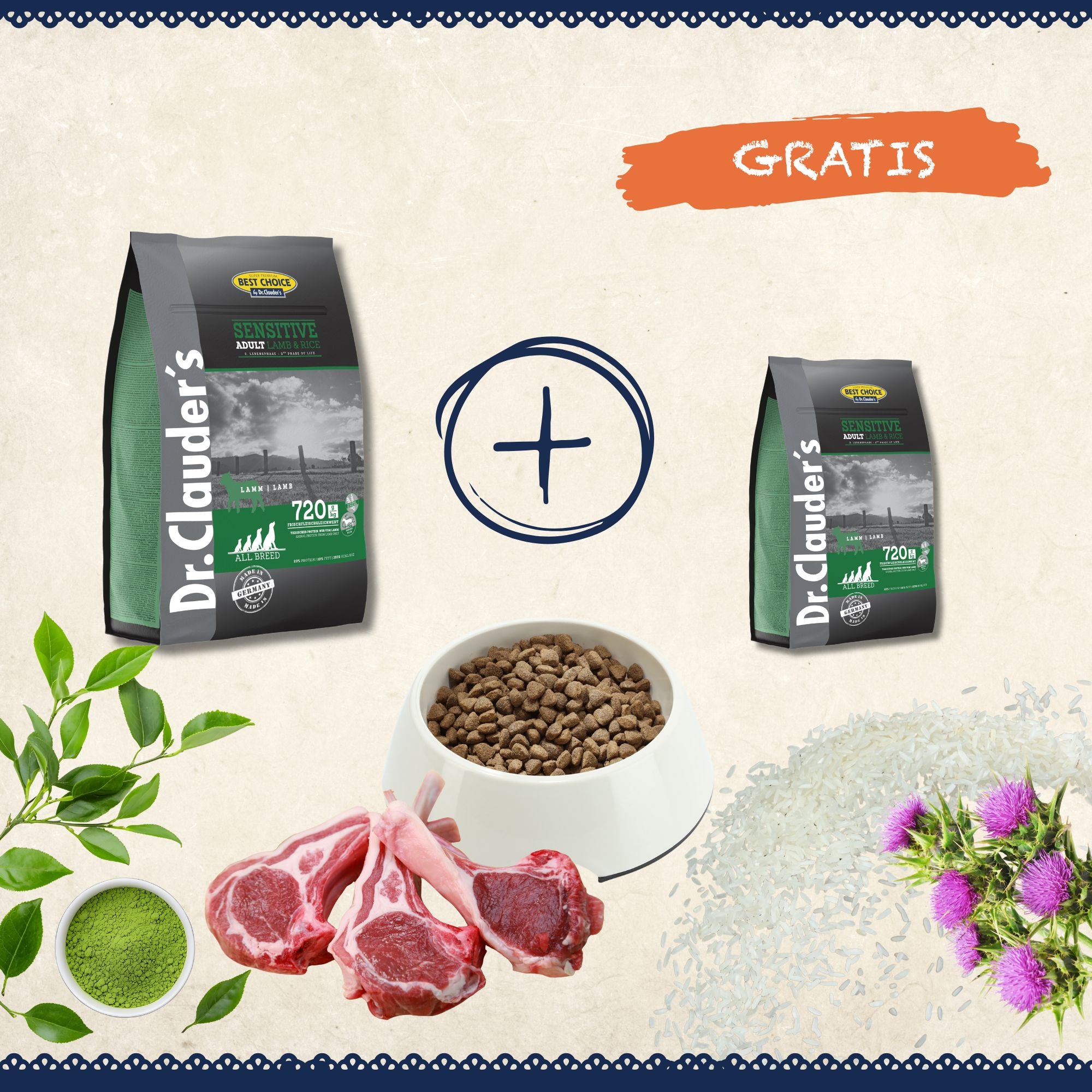 Kennenlernbundle Best Choice Adult Lamm & Reis