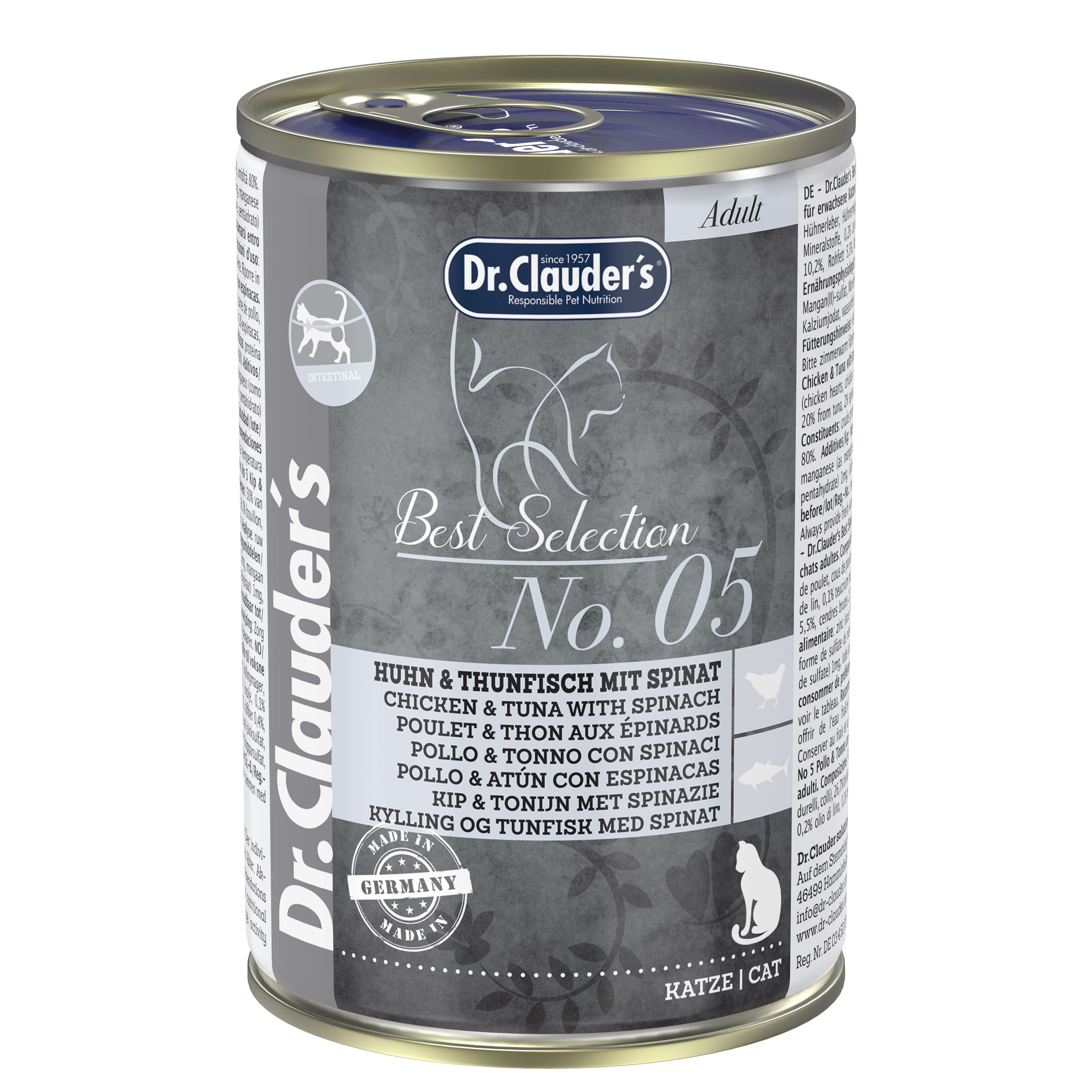 Dr.Clauder's Best Selection No5 Huhn & Thunfisch mit Spinat