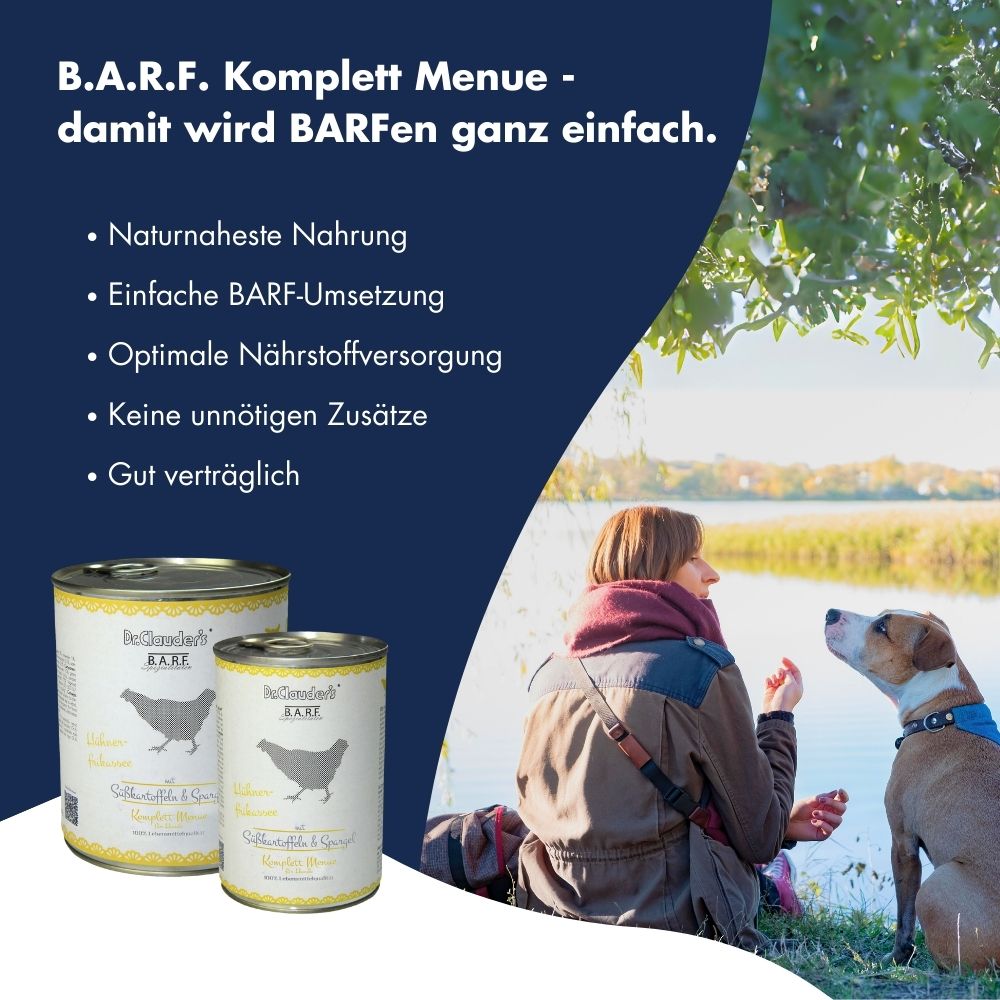 Dr.Clauder´s B.A.R.F. Komplett Menue Hühnerfrikassee
