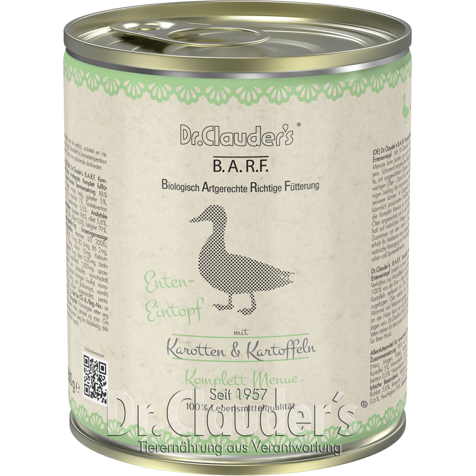 Dr.Clauder´s B.A.R.F. Komplett Menue Enteneintopf