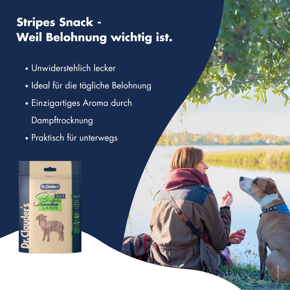 Dr.Clauder´s Stripes Snack Lamm Small