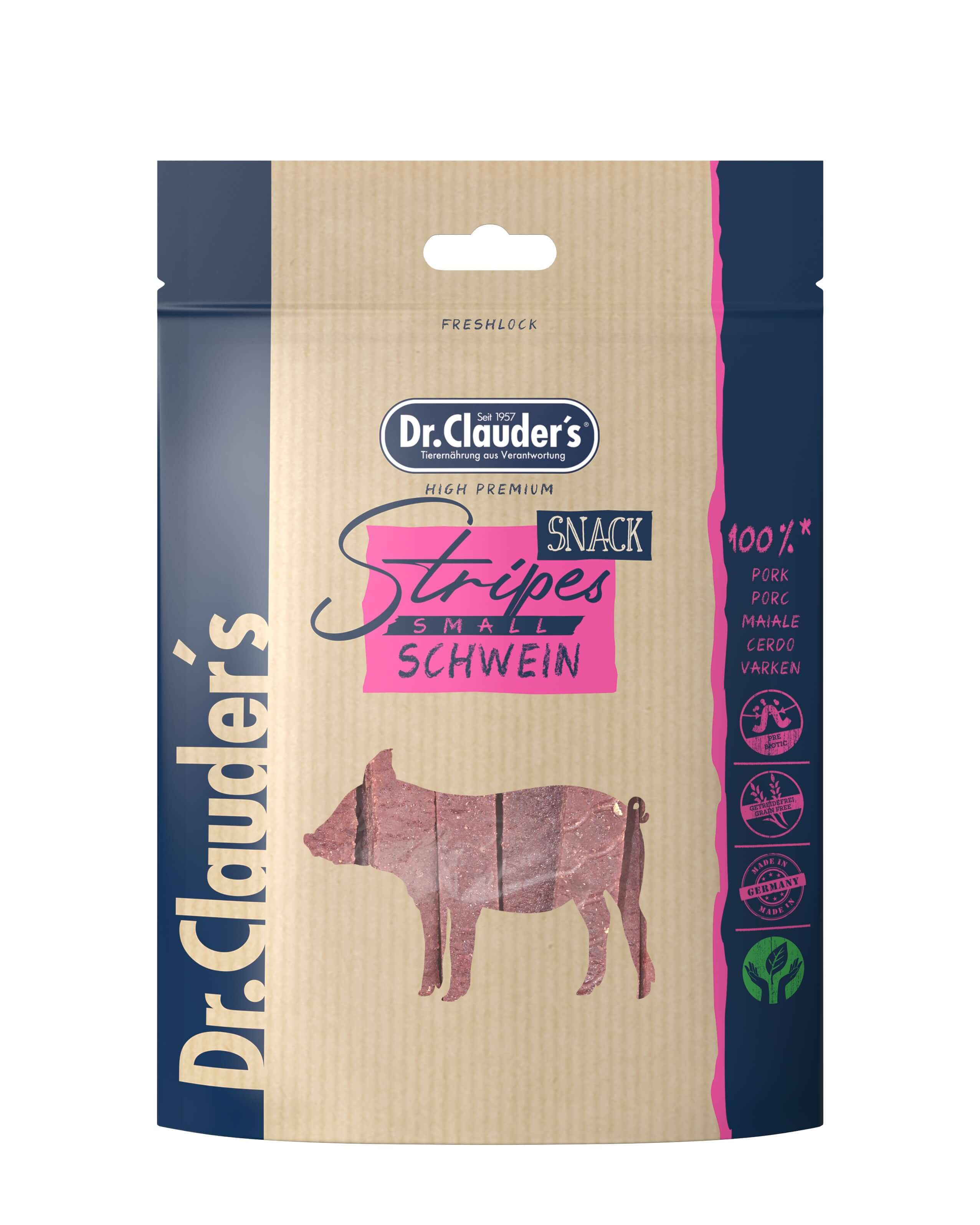 Dr.Clauder´s Stripes Snack Schwein Small