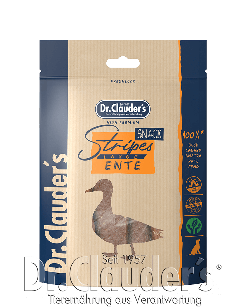 Dr.Clauder´s Stripes Snack Ente Large 2