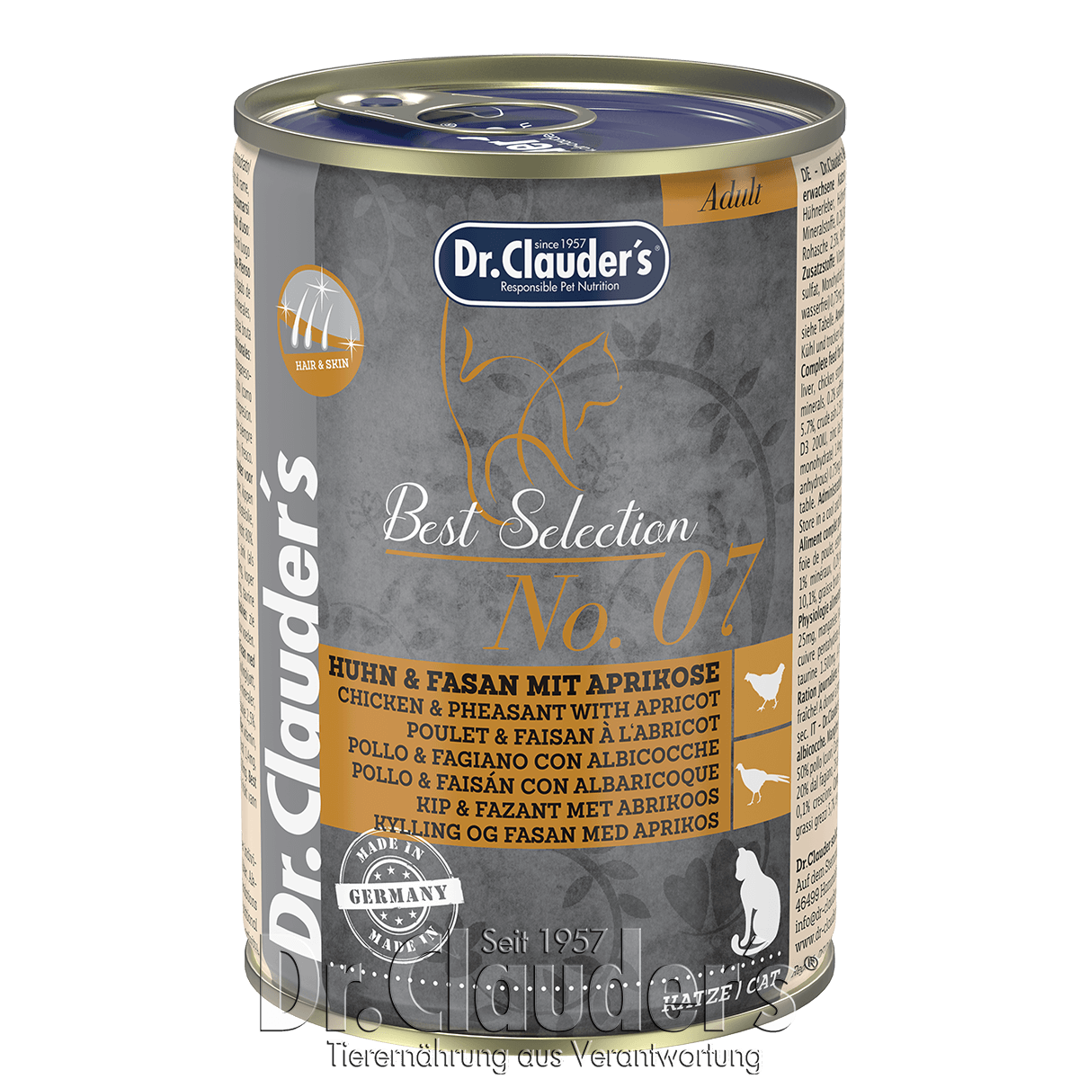Dr.Clauder's Best Selection No7 Huhn & Fasan mit Aprikose 2