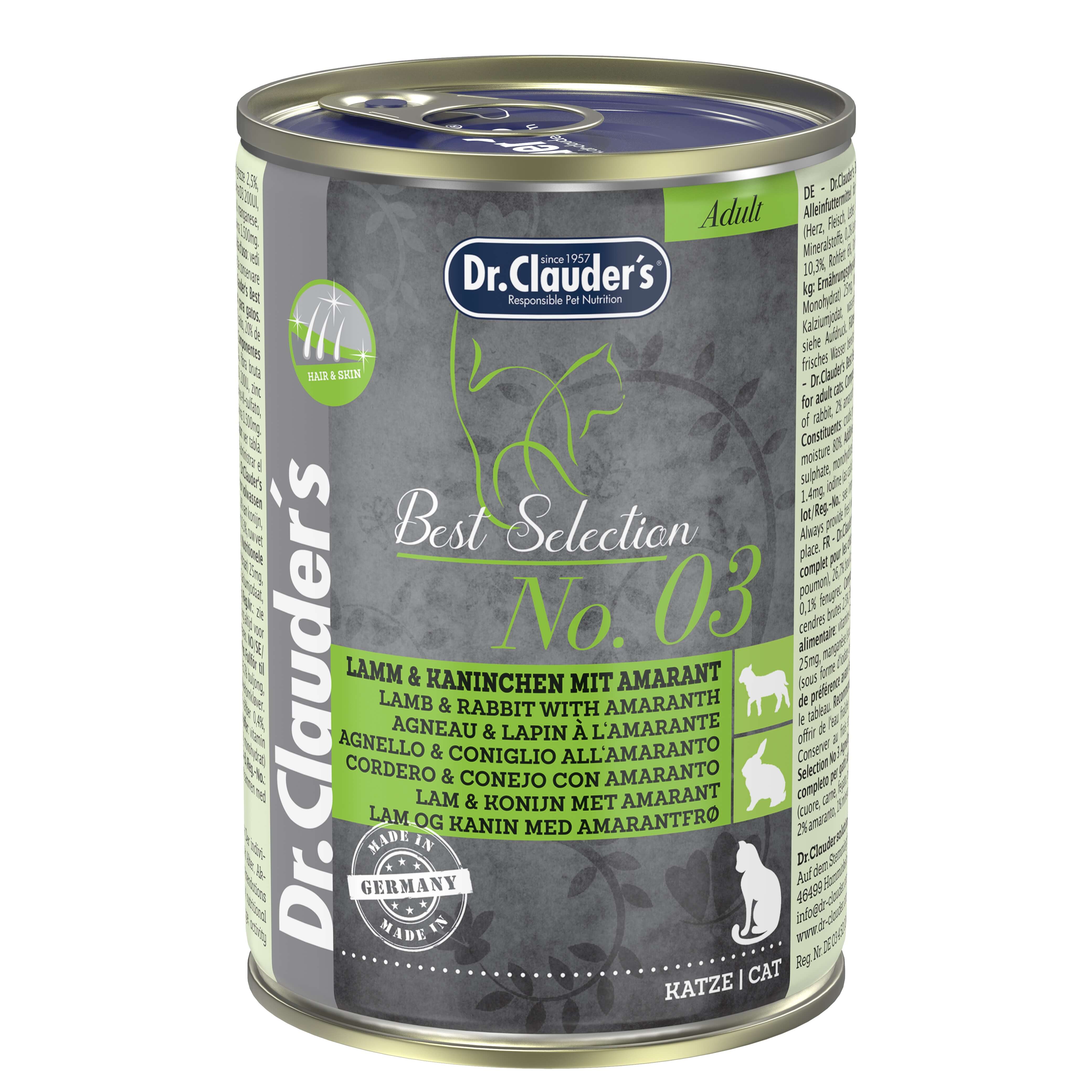 Dr.Clauder's Best Selection No3 Lamm & Kaninchen mit Amaranth 3