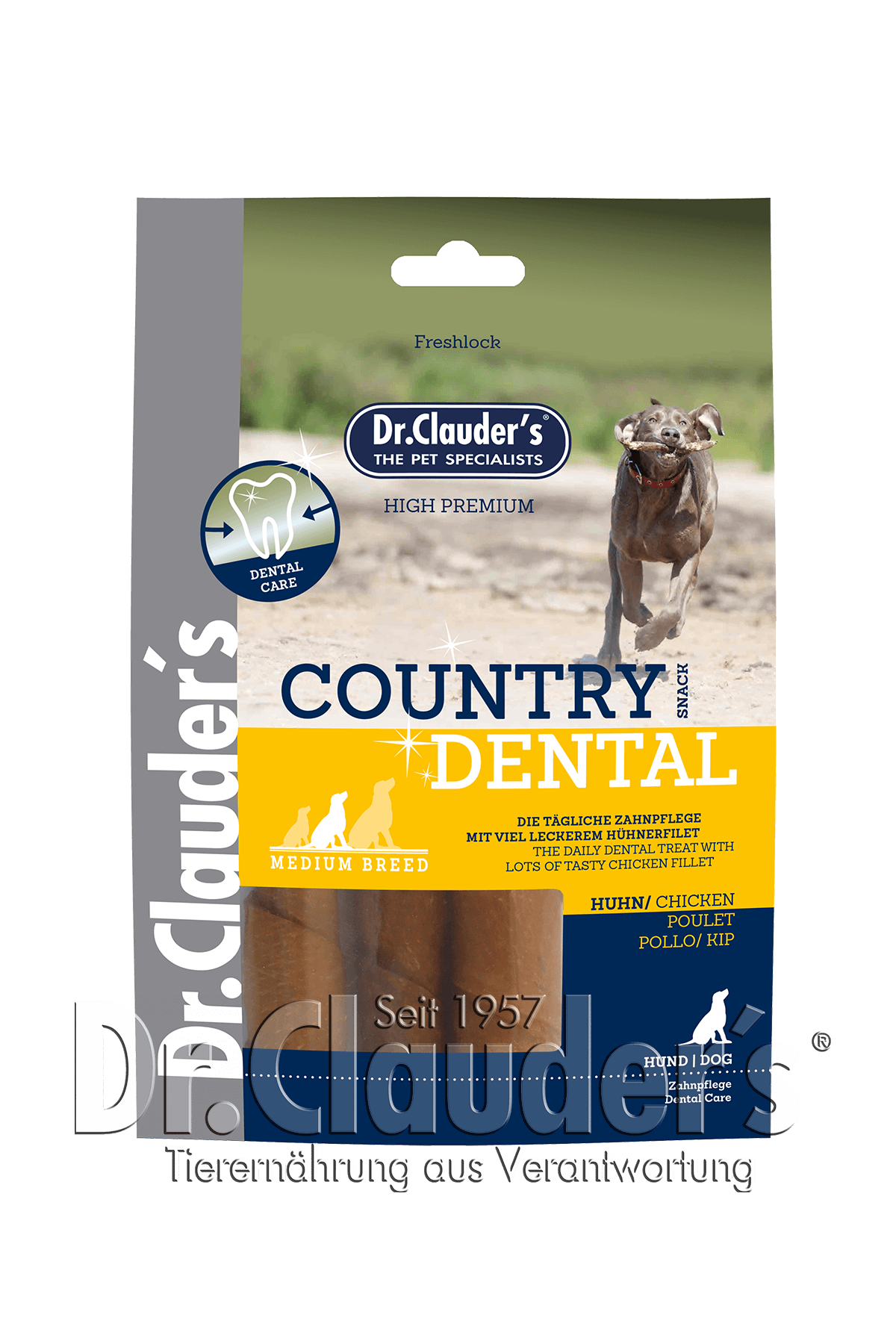 Dr.Clauder´s Country Dental Snack Huhn - Medium Breed 2