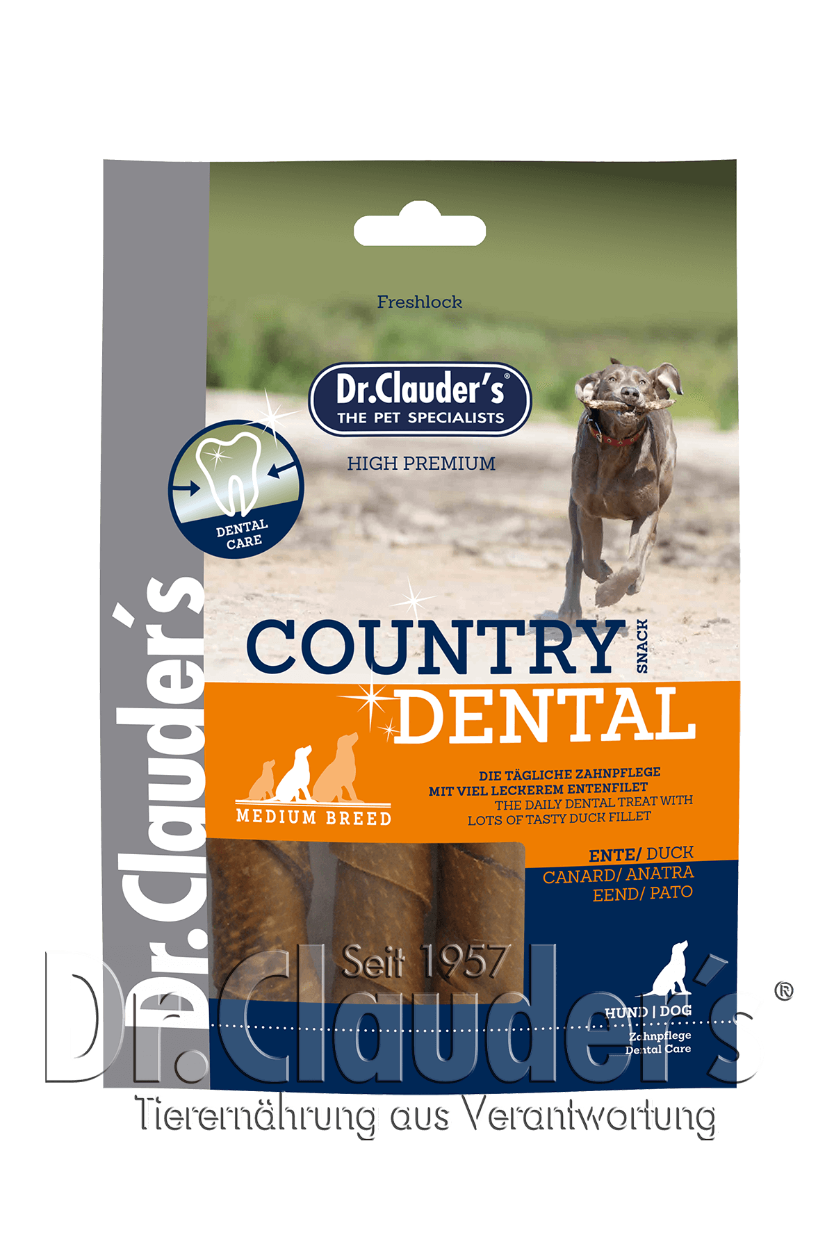 Dr.Clauder´s Country Dental Snack Ente - Medium Breed 2