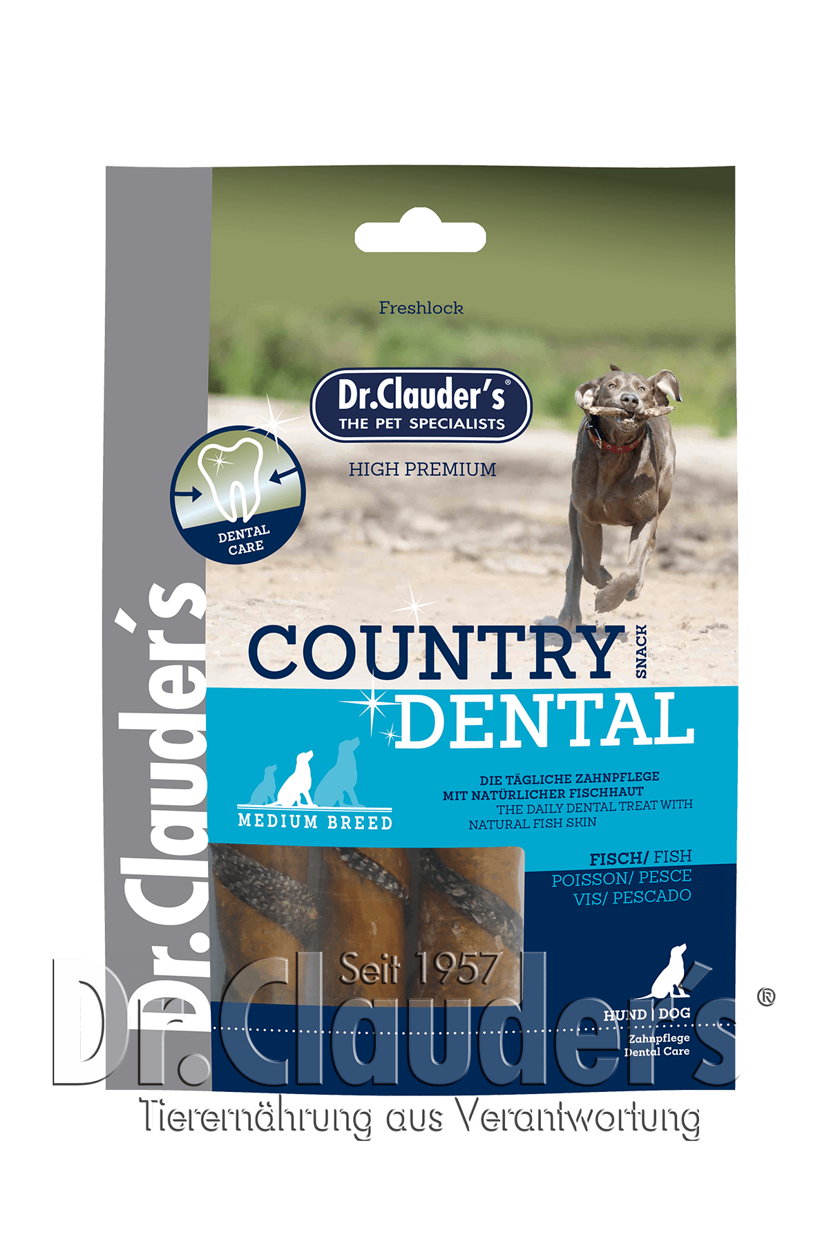 Dr.Clauder´s Country Dental Snack Fisch - Medium Breed 2