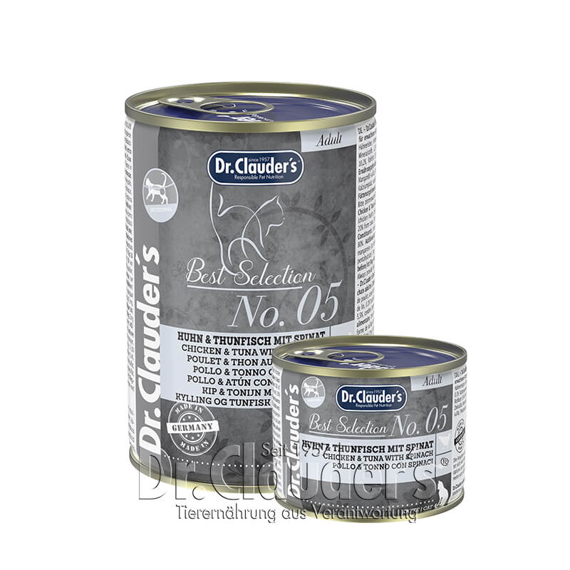 Dr.Clauder's Best Selection No5 Huhn & Thunfisch mit Spinat