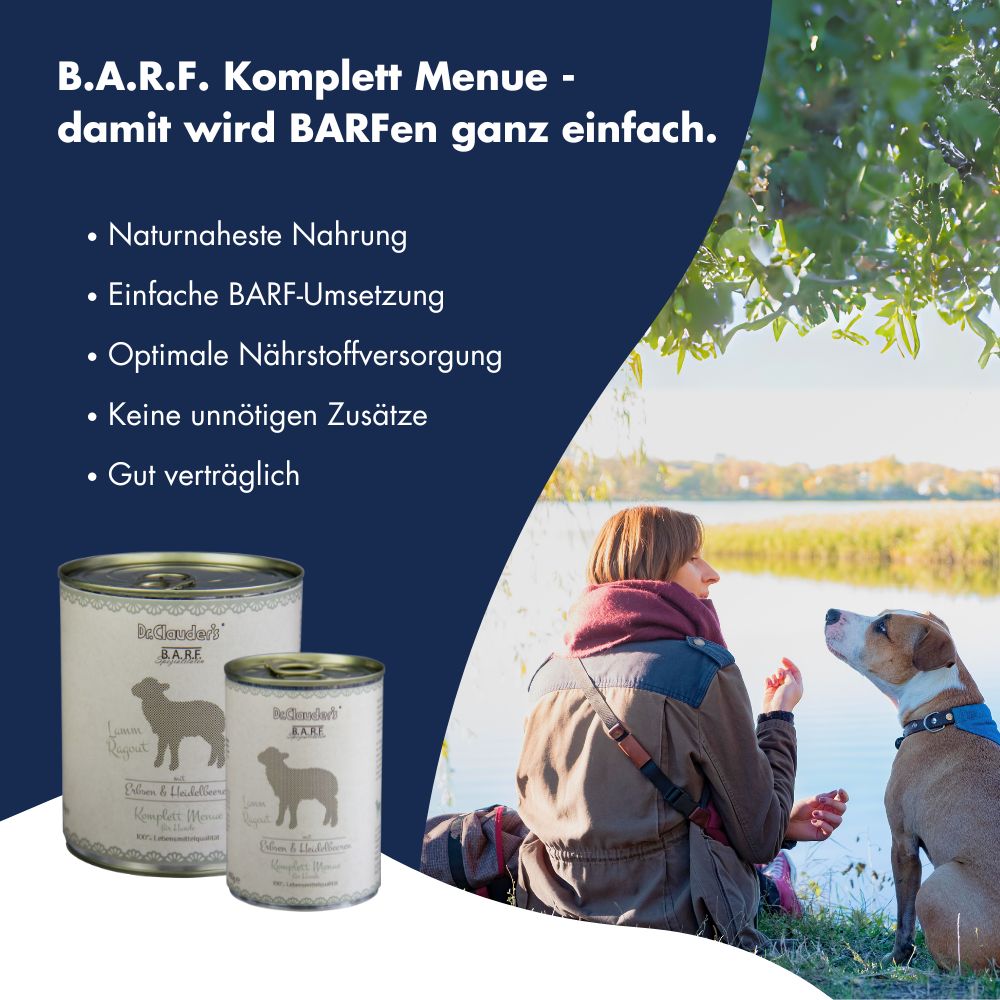 Dr.Clauder´s B.A.R.F. Komplett Menue Lammragout