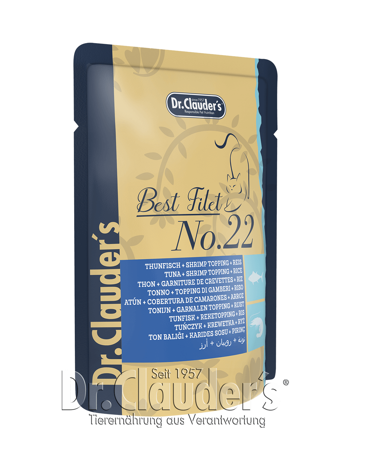 Dr.Clauder’s Best Filet No. 22 Thunfisch + Shrimp Topping + Reis 2
