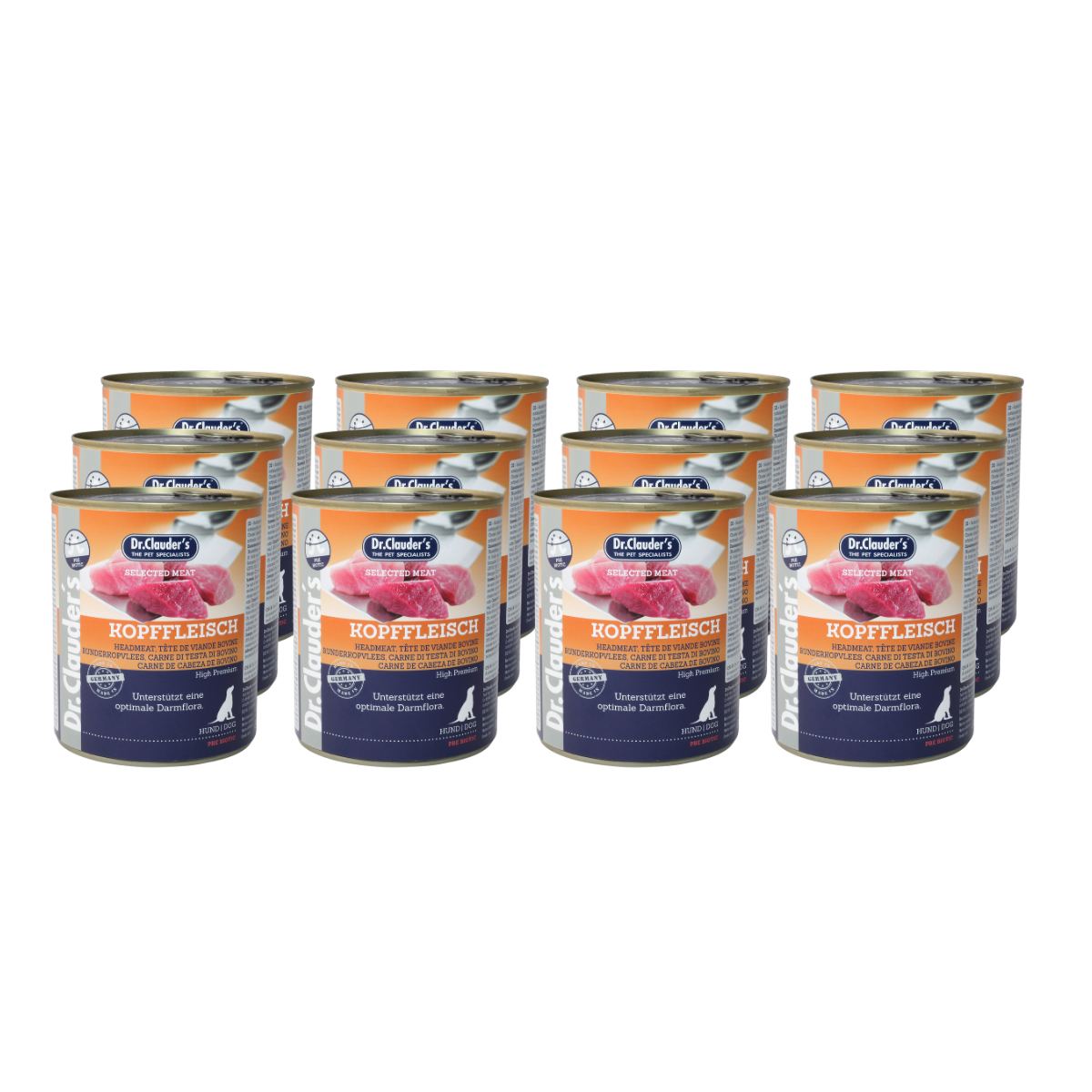 12x800g Selected Meat Kopffleisch | Hundenassfutter