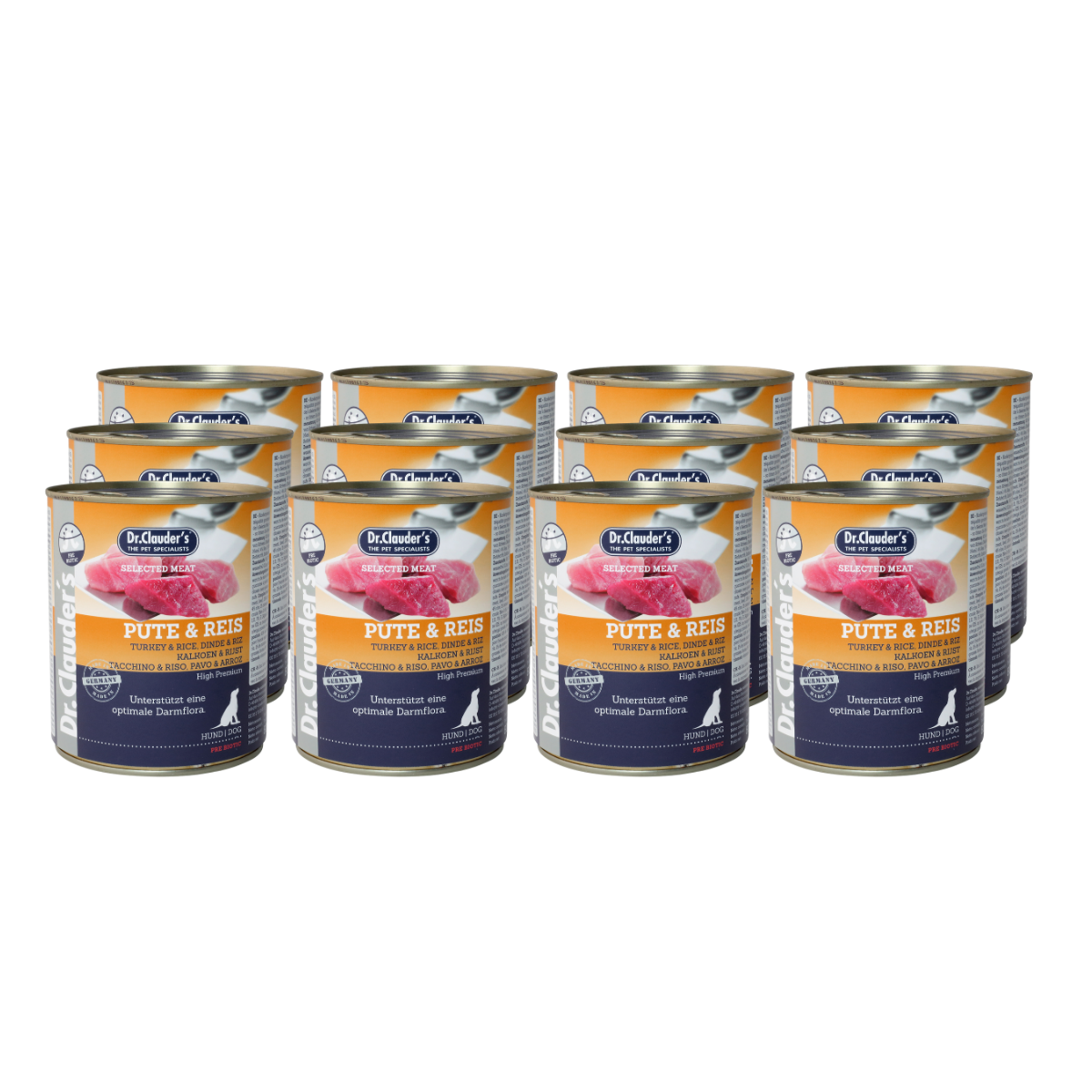 12x800g Selected Meat Pute & Reis | Hundenassfutter