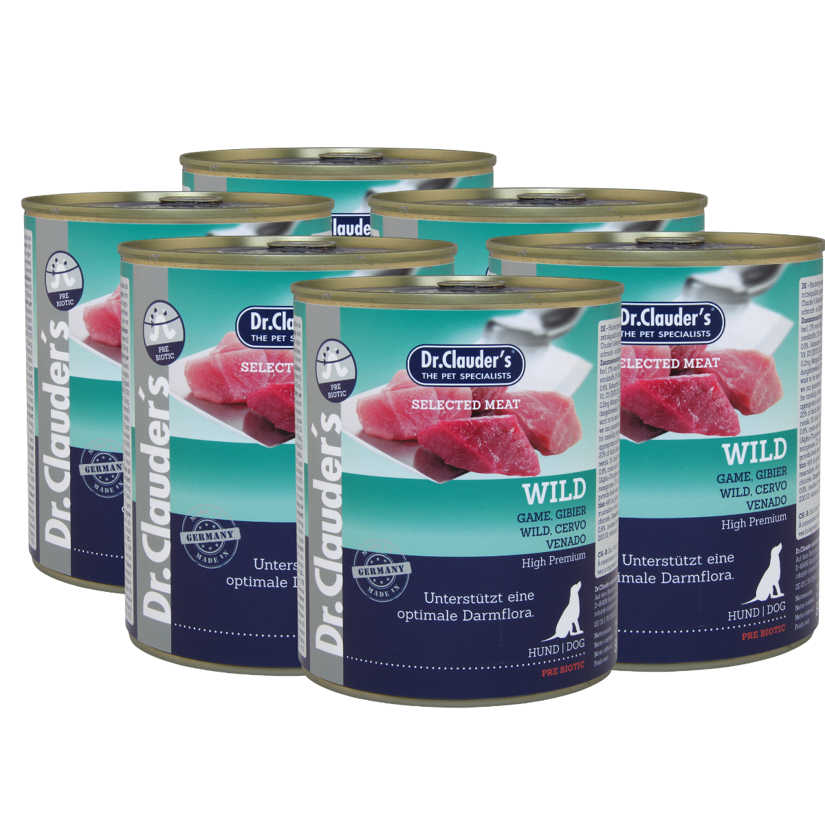 6x800g Selected Meat Wild | Hundenassfutter